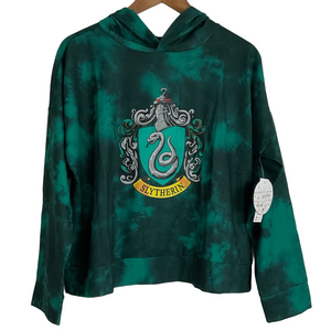 NWT PJammy Harry Potter Women’s Slytherin House Tie Dye Hooded Sweatshirt Size M